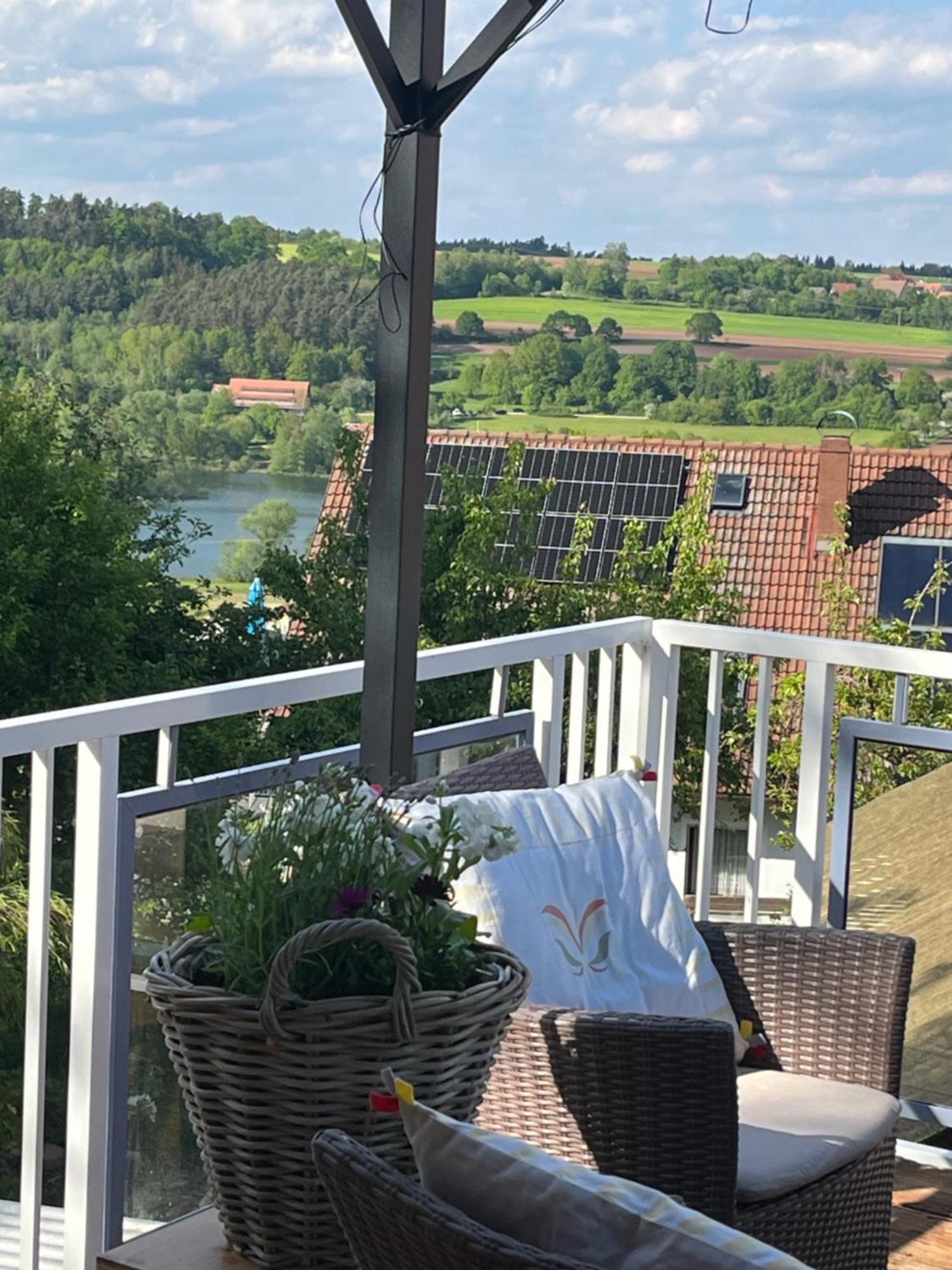 Wohnung Mit Dachterasse Absberg Bagian luar foto